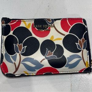 Kate Spade Floral Women's Wallet - Black, Red, White